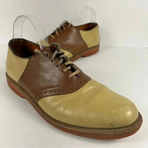 Cole Haan Two-Tone Brown and Cream Oxfords